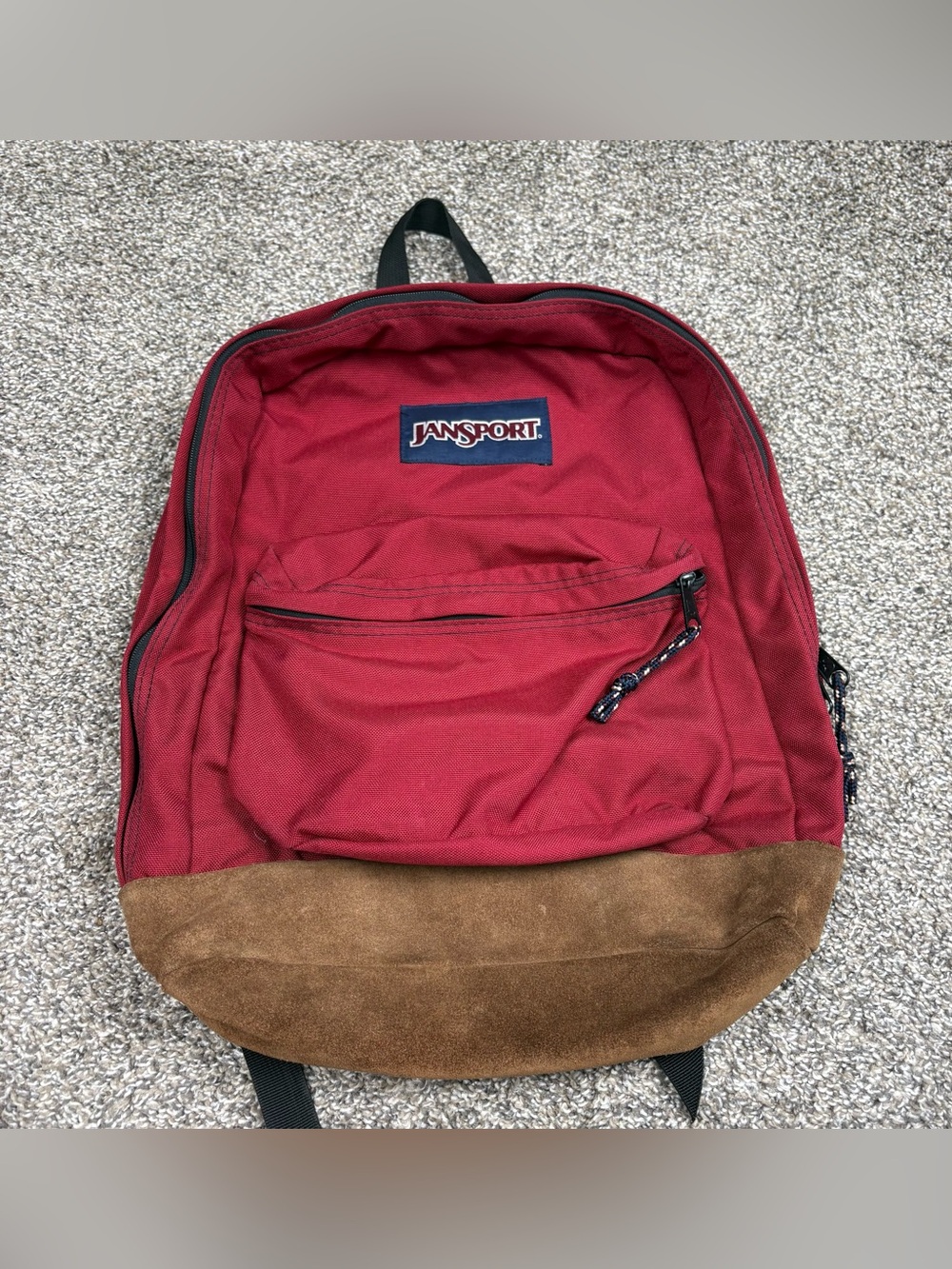 VTG Jansport Leather Bottom Backpack